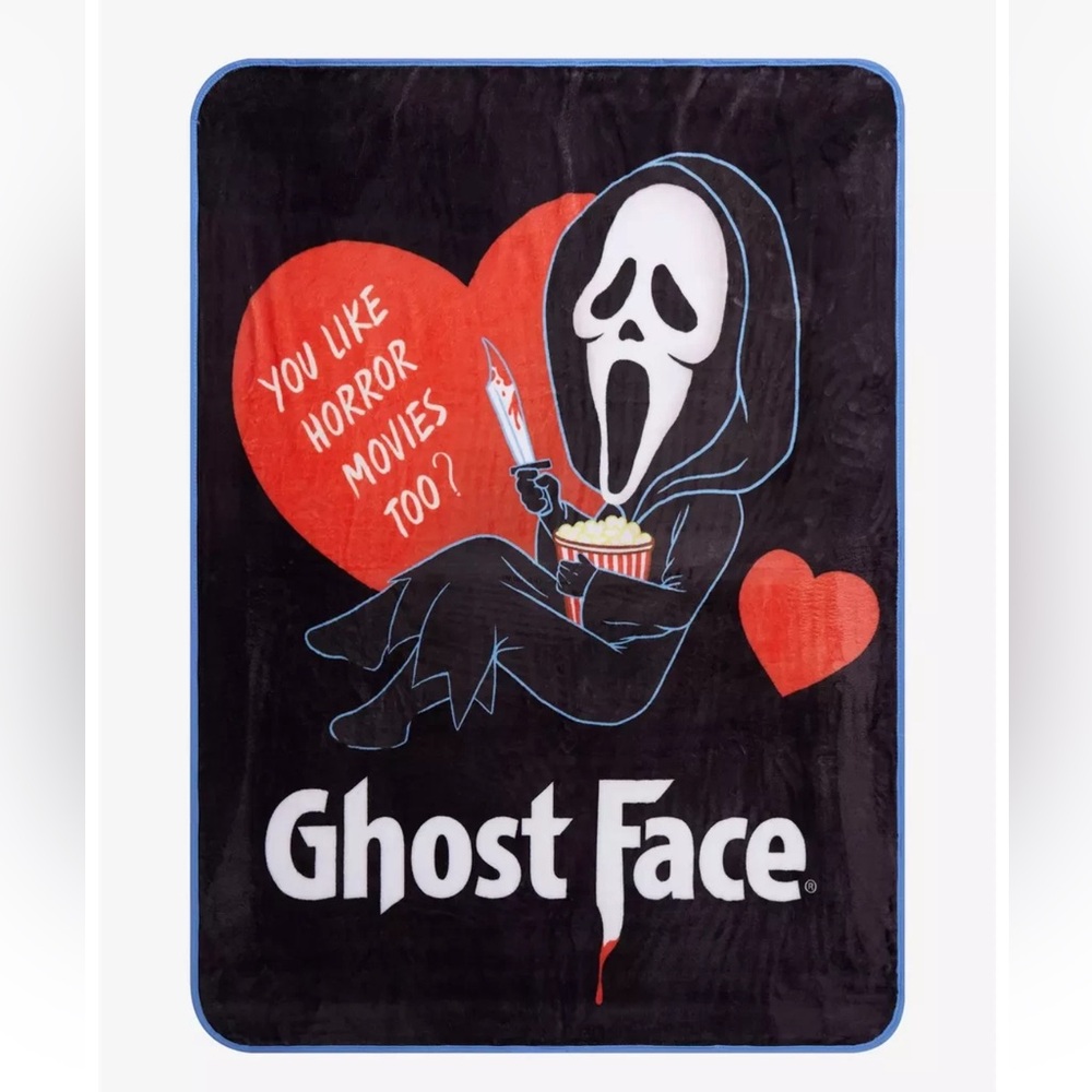 Ghost Face Horror Movie Blanket Valentine’s Day new